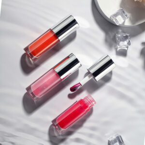 cooling iron zinc alloy tip plumping lip glaze – private label metal applicator high shine shimmer lip gloss wholesale