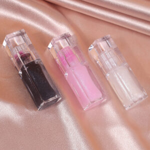 Clear Square Tube Shimmer Color-Changing Lip Oil – Private Label Plumping Lip Serum Essence Wholesale