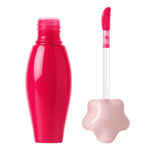 cute pink star top plumping lip tint gloss – private label high shine hydrating lip glaze wholesale