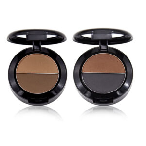 private label dual tone eyebrow powder palette – custom logo waterproof smudge proof brow powder duo wholesale