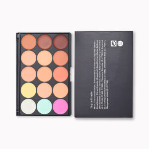 15 color cream concealer & contour palette – private label full coverage matte color correcting cream palette