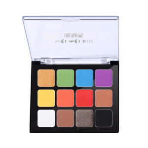 private label 12 color eyeshadow palette – custom logo matte & shimmer neutral earthy pigmented eye powder wholesale